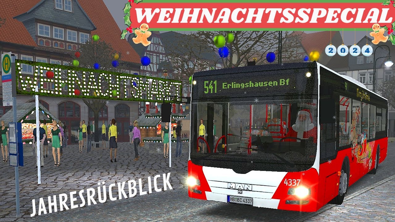 OMSI 2 [60 FPS] - WEIHNACHTSSPECIAL + Jahresrückblick 2024! 🎅🏼🎆 - Let's Play Omsi 2 [#906]