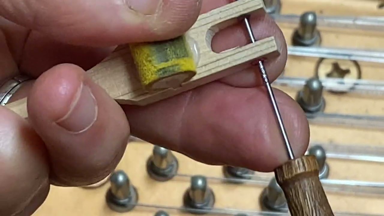 Repinning a tight grand hammer flange