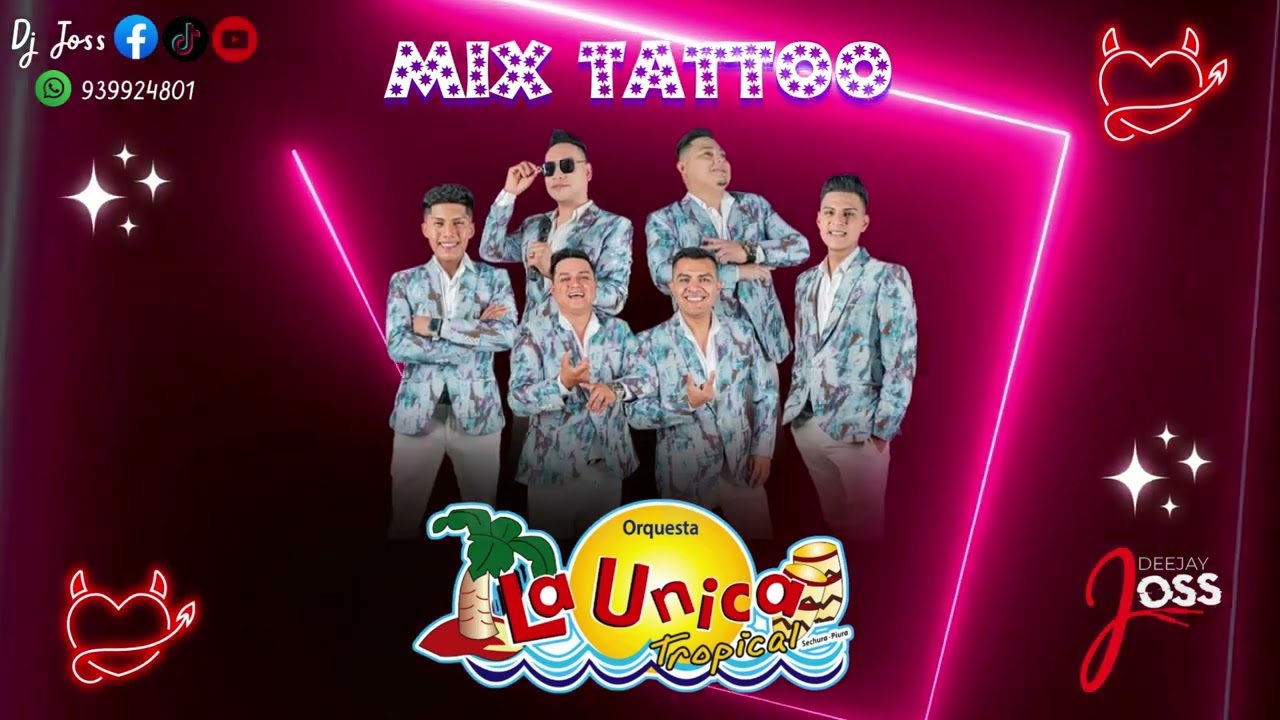 MIX TATTOO LA UNICA TROPICAL💔, LEJOS DE TÍ, PARTIDO EN DOS, ARMONIA 10🍻