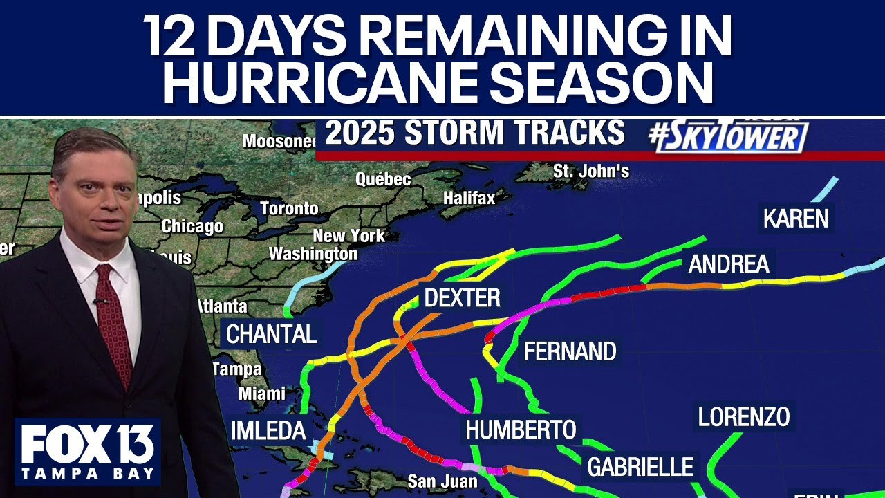 12 days remain in 2025 Hurricane Season