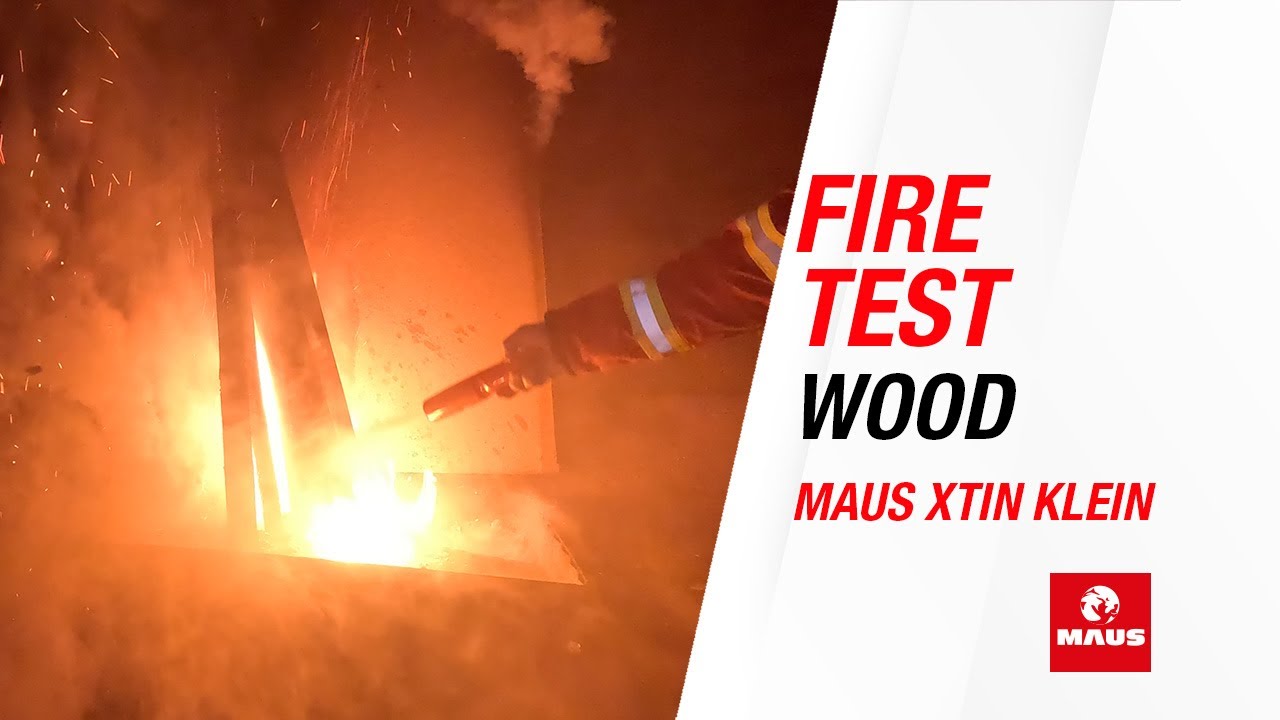 MAUS Xtin Klein wood fire test with Estonian Fire Board