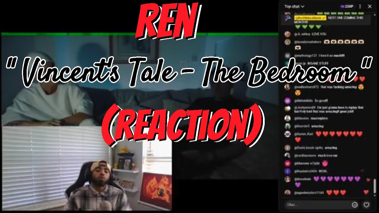 Ren - Vincent's Tale - The Bedroom (Reaction) This was a Masterpiece Song & Video!!