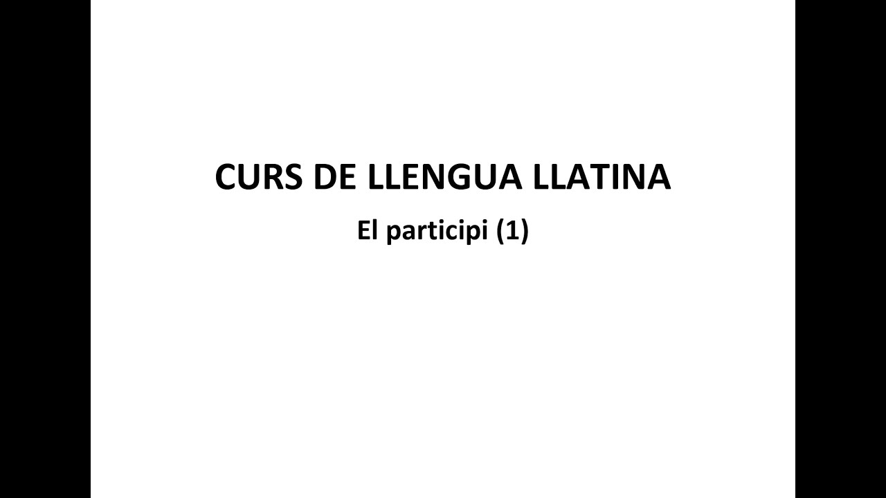 El participi (1)