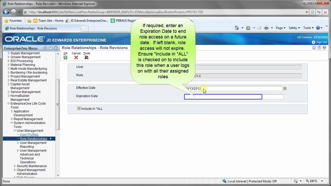 Add Role to User - JDE E1 90 - General and Technical.mp4