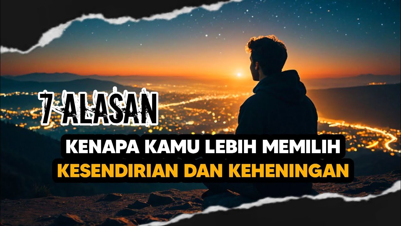 7 ALASAN KENAPA KAMU MENYENDIRI DAN MENJAUH DARI KERAMAIAN - Duaratus Persen