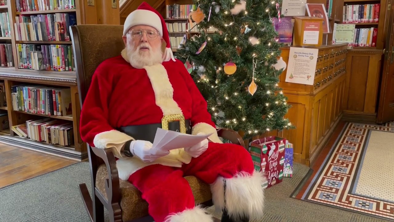 Santa reads A Visit from St Nicholas by Clement Clark Moore. For kids in the hospital and to nurses.