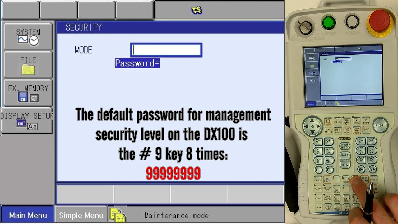 DX100 — резервное копирование CMOS
