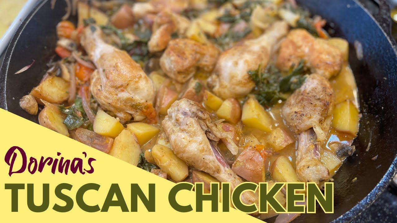 A Comfort Dish! Creamy Tuscan Chicken with Truffle Oil!