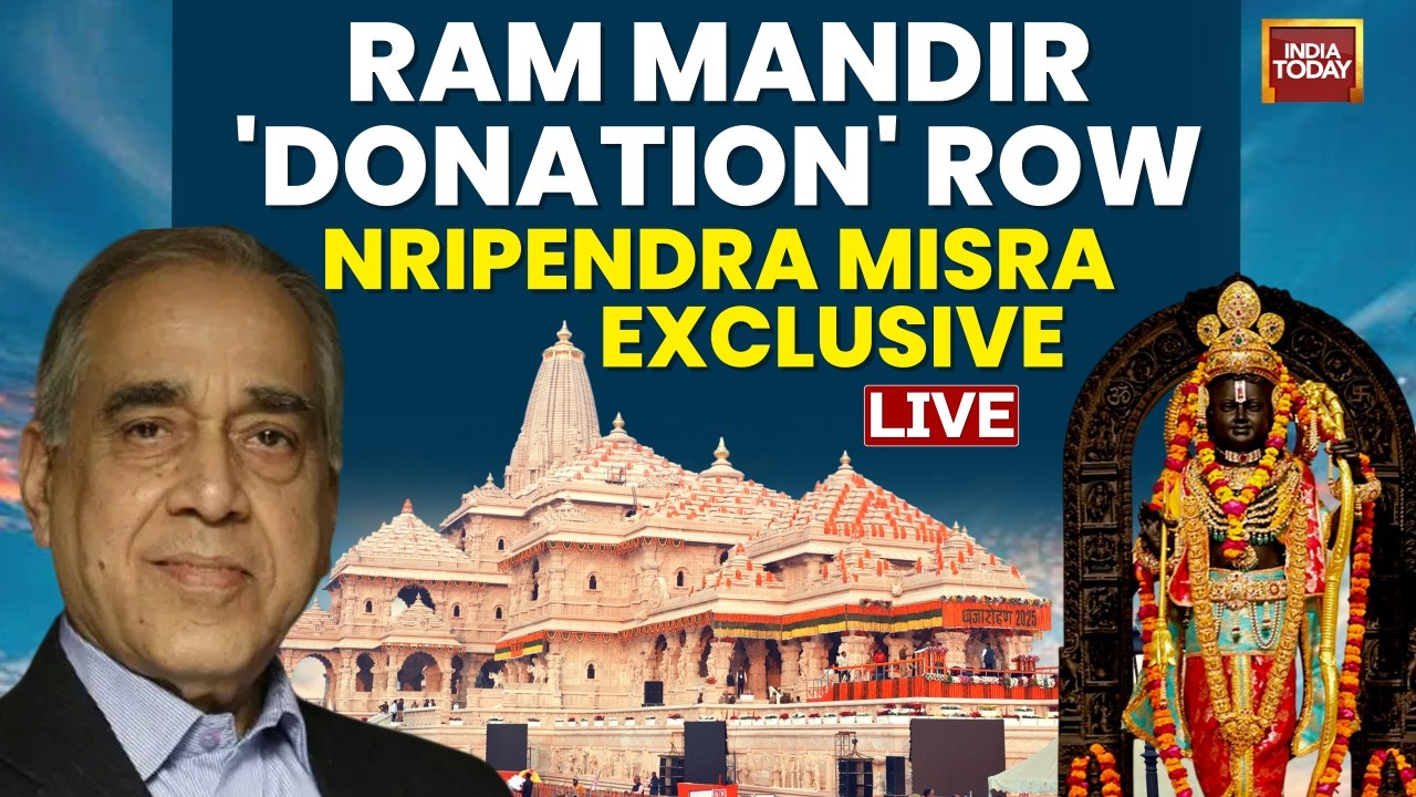 LIVE: Ram Mandir Donation Row | Nripendra Misra Exclusive Amid 'Chanda Chori' Controversy | Watch