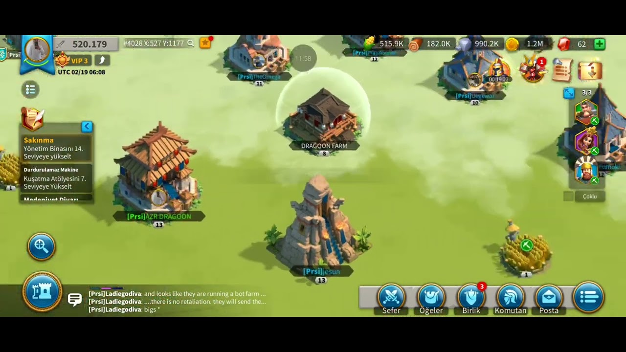 Rize of kingdoms