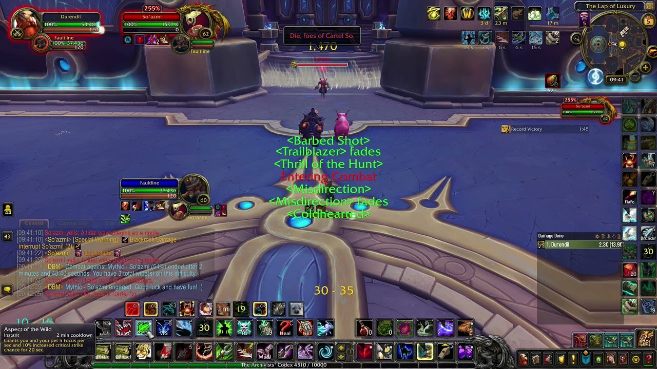 Hunter solo - Durendil vs Tazavesh Mythic (7.5/8)
