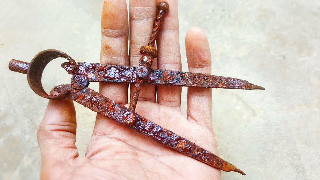 Badly Rusted Spring Divider Restoration - Old Tools Restoration