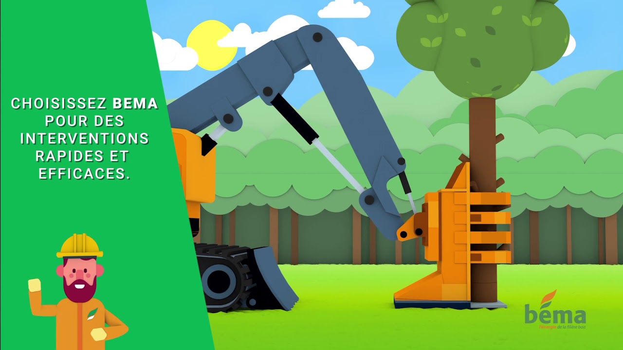 Chantier abattage de bois énergie réussi avec BEMA