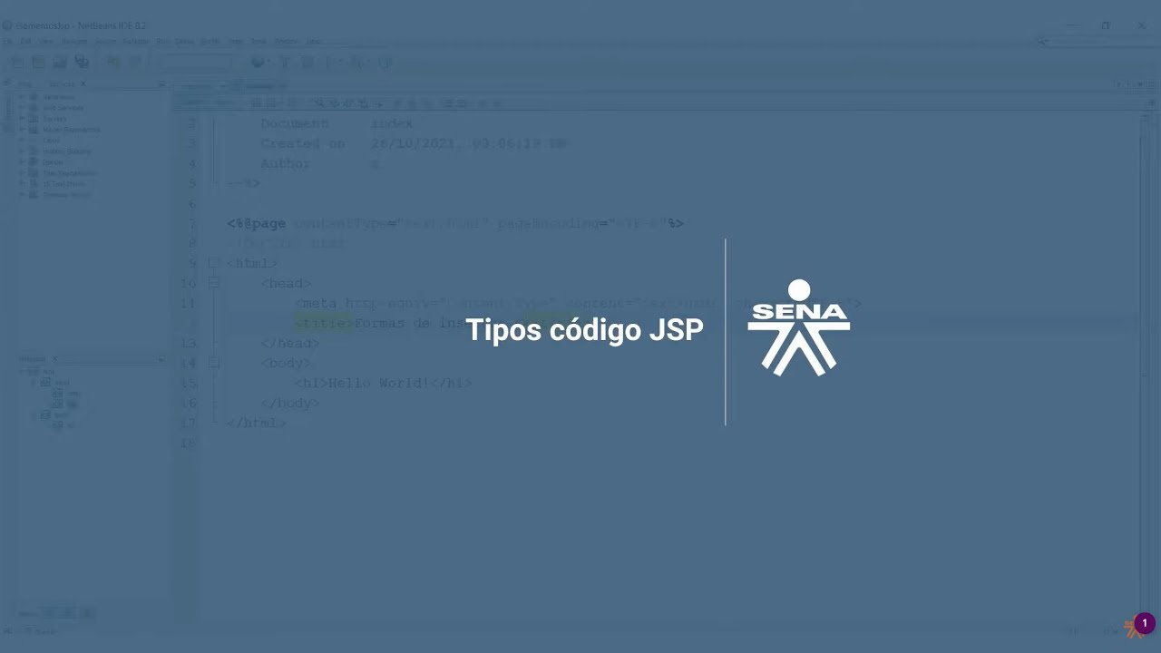 Tipos Código JSP