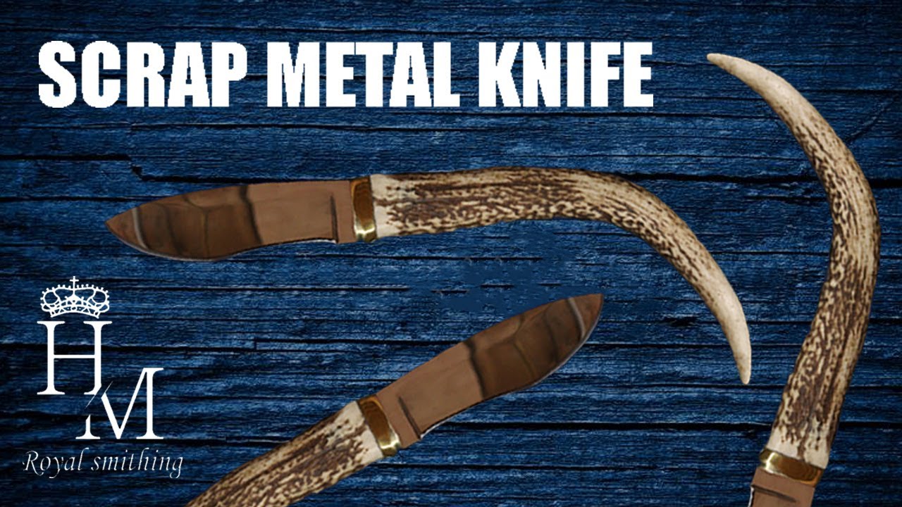 MAKING SCRAP METAL KNIFE in 10 minutes