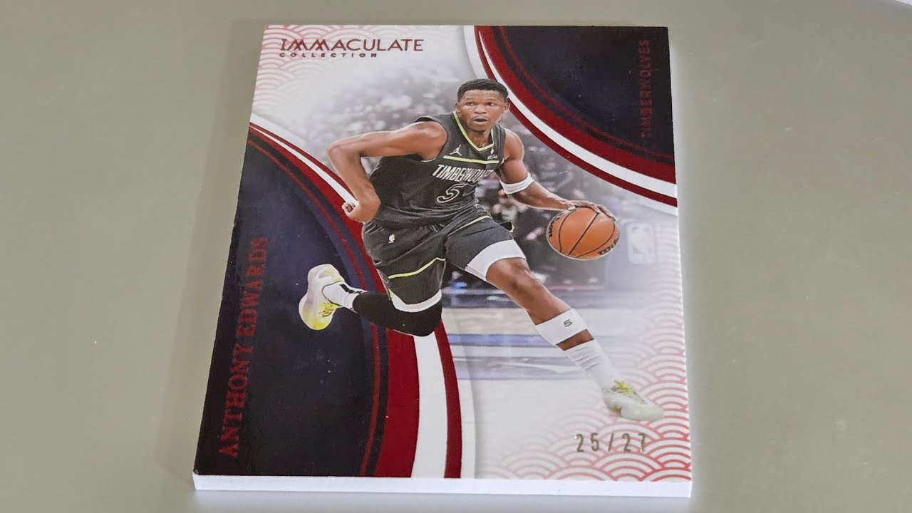 Self-Graded Sports Cards: 2024-25 Panini Immaculate Collection /27 Anthony Edwards