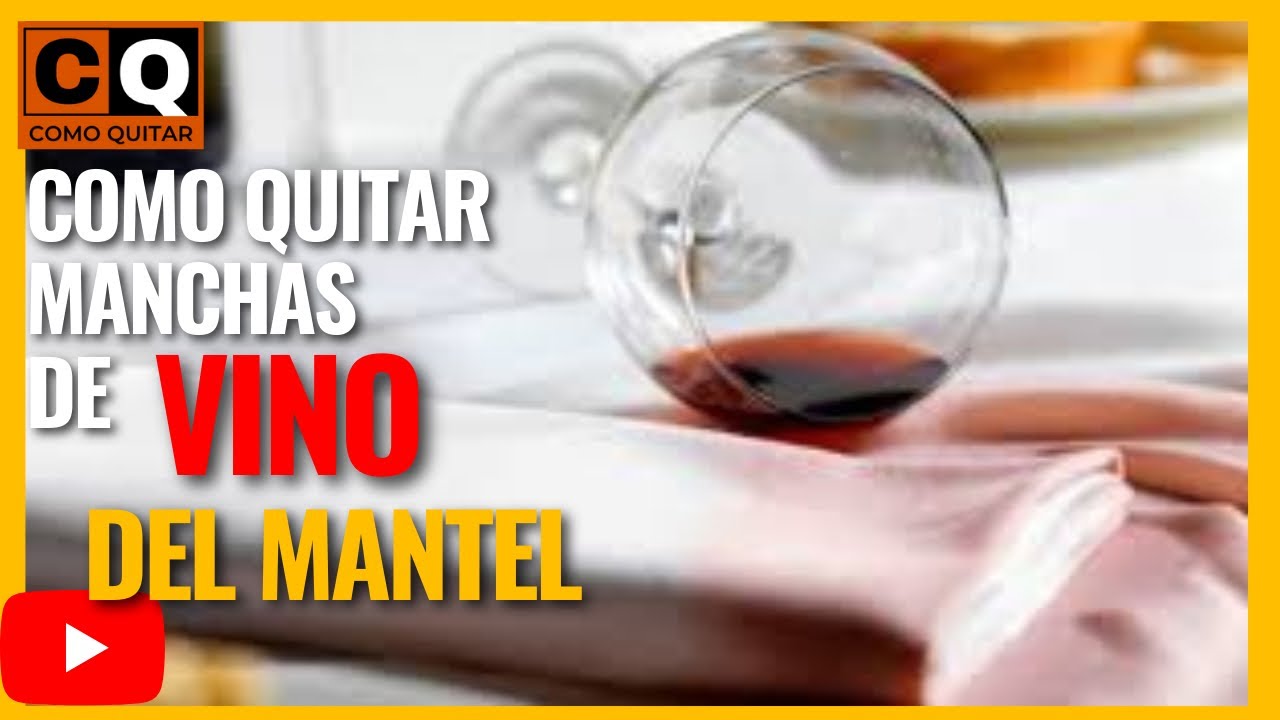 Como quitar manchas de vino tinto del mantel | Trucos para eliminar mancha de vino fácil