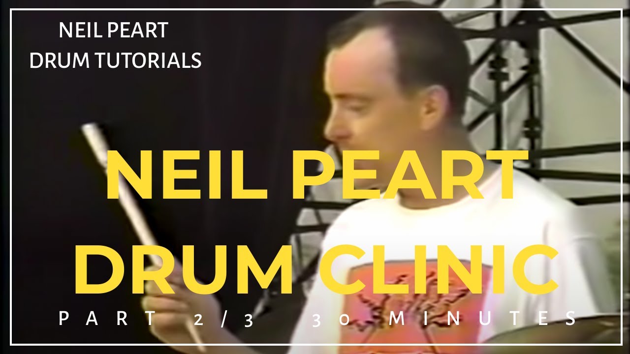 Neil Peart 1992 Drum Clinic - Part 2 of 3 (Includes his drum solo)