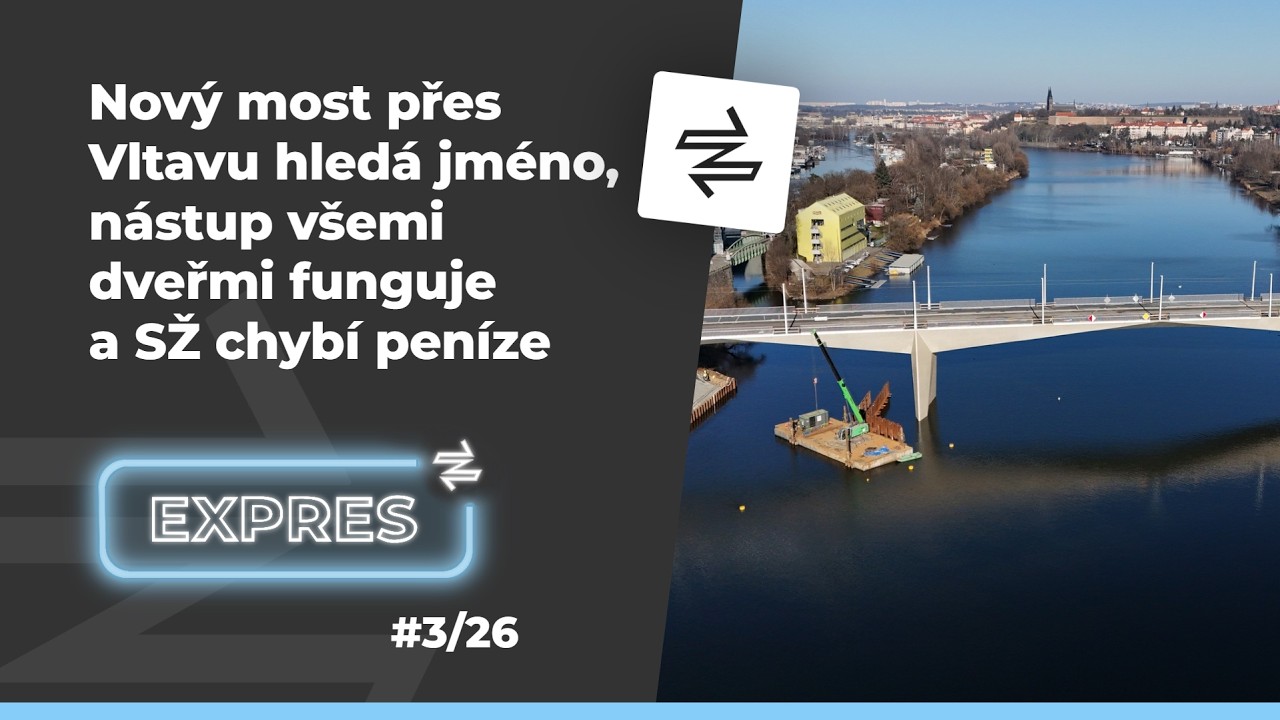 METROBUS EXPRES #3: Nov&yacute; pražsk&yacute; most hled&aacute; jm&eacute;no, n&aacute;stup v&scaron;emi dveřmi funguje a SŽ chyb&iacute; pen&iacute;ze
