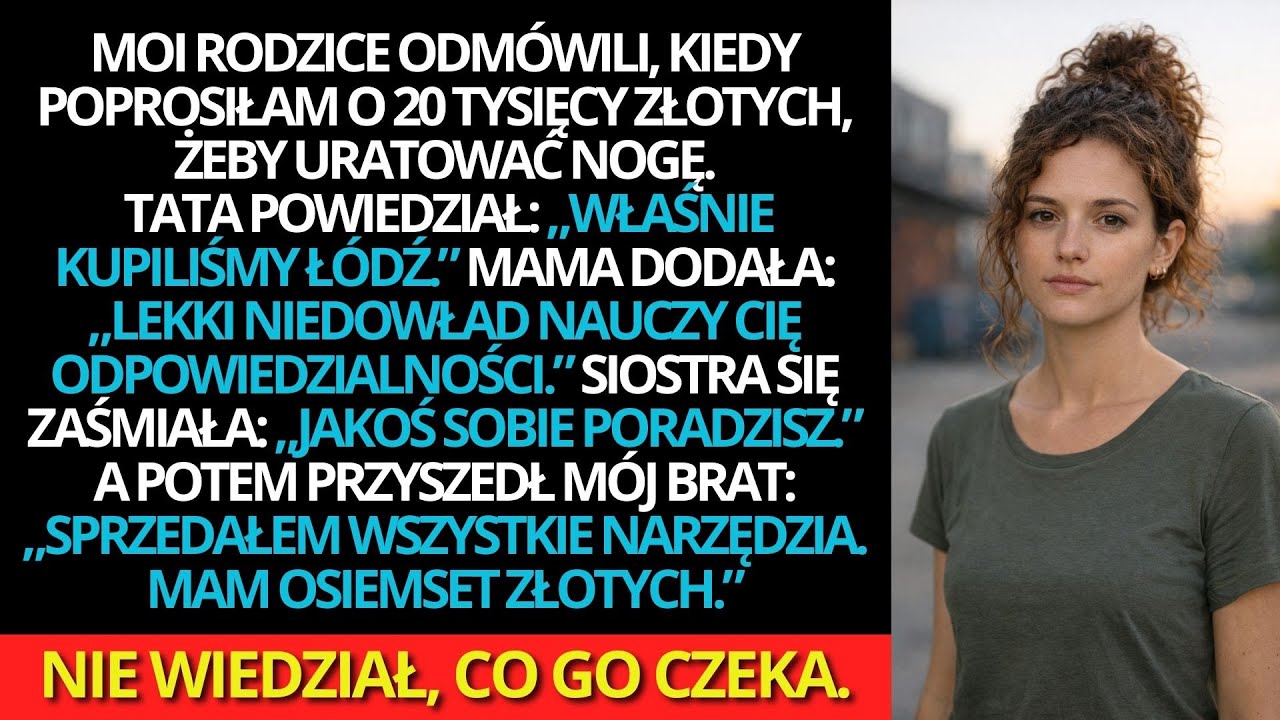 Rodzice odmówili pieniędzy na operację — mój biedny brat oddał wszystko, co miał
