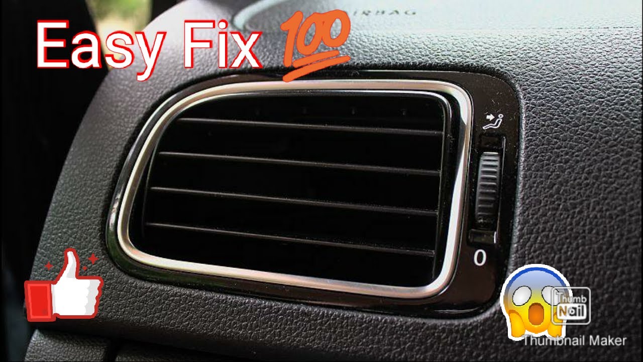 DIY:HOW TO FIX BROKEN AC VENTS IN Volkswagen Polo|Vento|Rapid #vw #Skoda #DIY