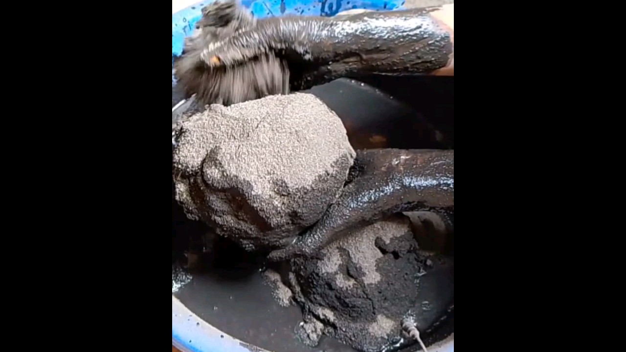 Sandy Charcoal 🖤#asmr #sandy #charcoal #clay #short