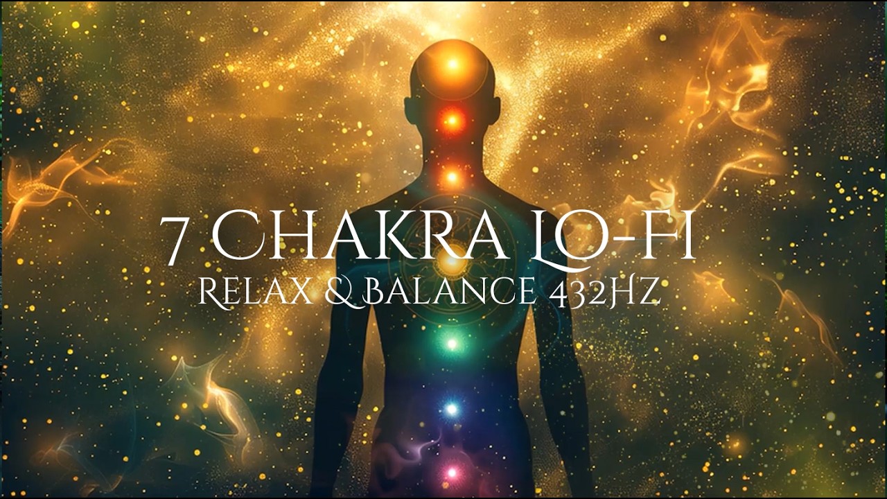 🌈 7 Chakra Healing Lo-Fi | Glowing Silhouette Meditation Music | Relax & Balance 432Hz