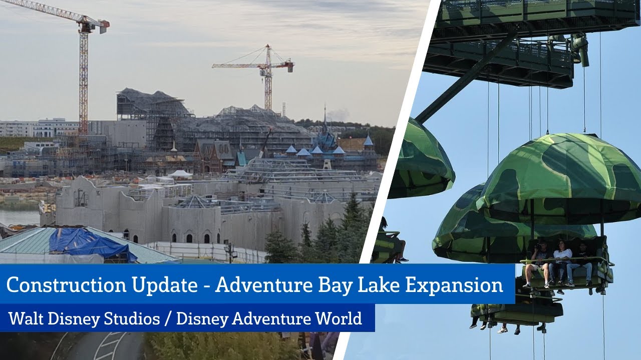 Construction Adventure Bay Lake Expansion July 2024 - 'Walt Disney Studios Park' - Disneyland Paris