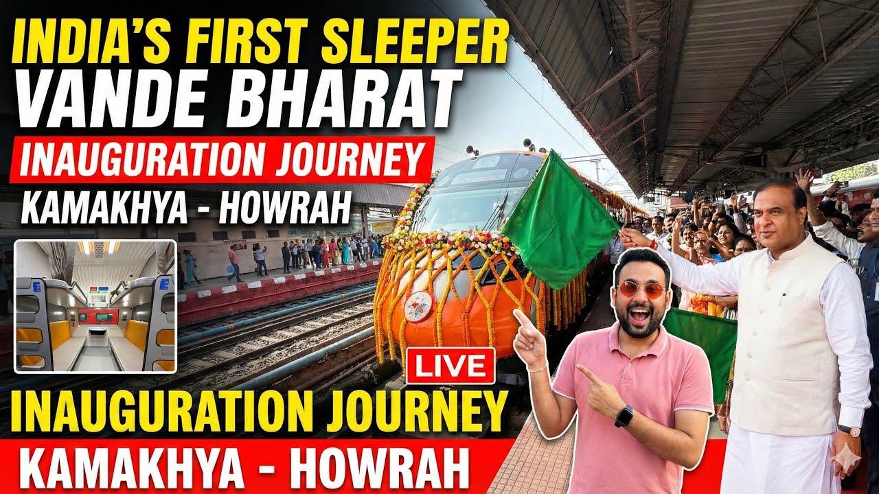 Finally Here! India’s FIRST Sleeper Vande Bharat 🇮🇳 | Kamakhya to Howrah Journey | Detailed Vlog