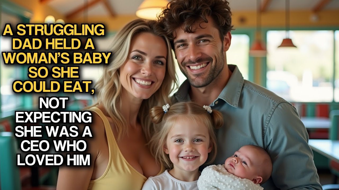 A Struggling Dad Held A Woman’s Baby So She Could Eat, Not Expecting She Was A CEO Who Loved Him