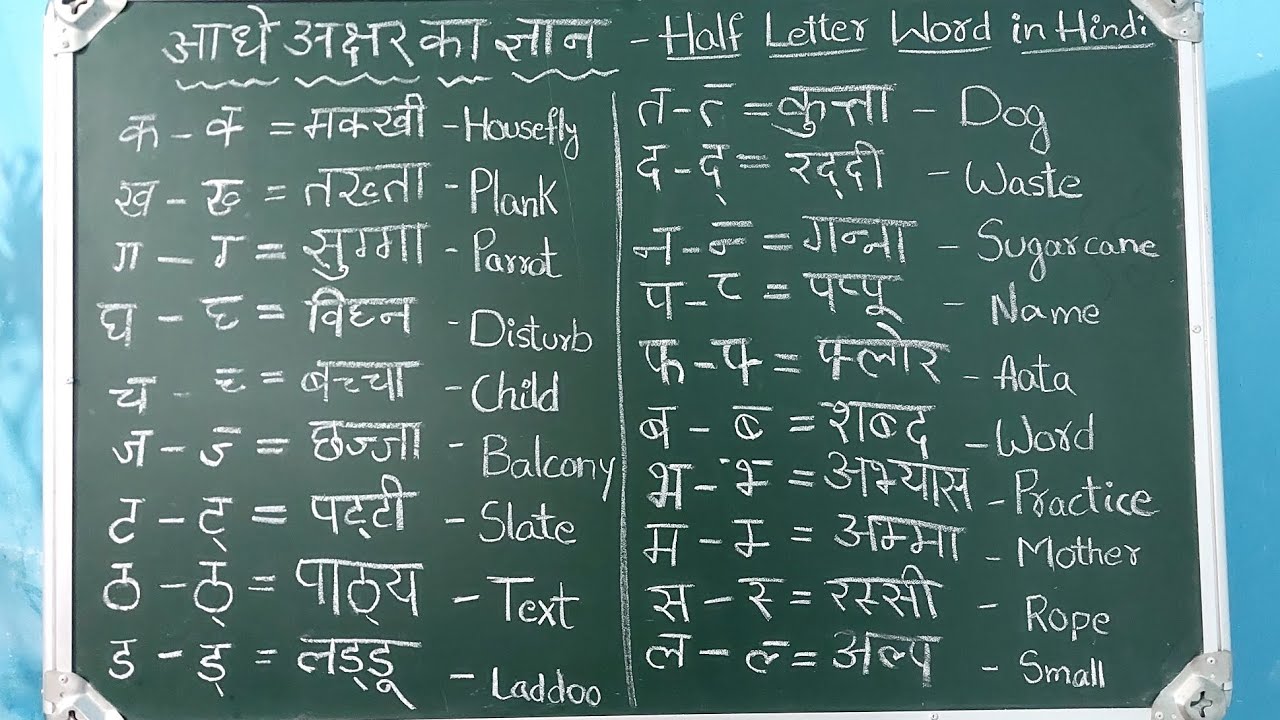 Half letter words in Hindi l आधे अक्षर का ज्ञान@jankisspokenhindi2378  video#7