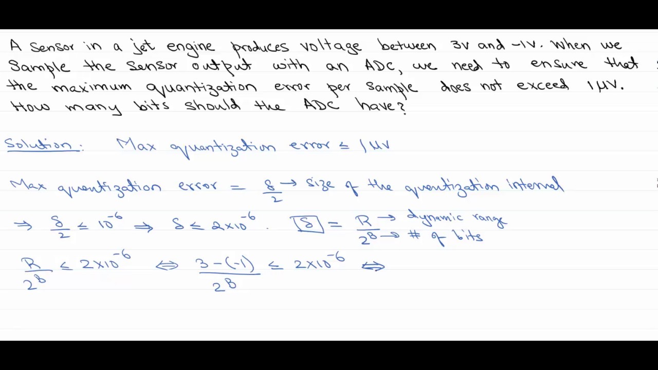 Solved Problem #1: Uniform Quantization and Quantization Error