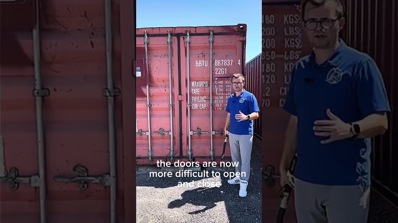 How to close & open difficult to close/open shipping container doors