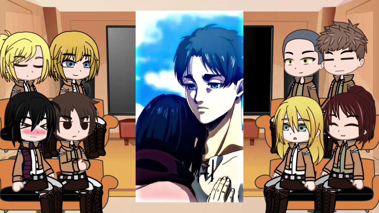 Attack On Titan React To Future // Eremika