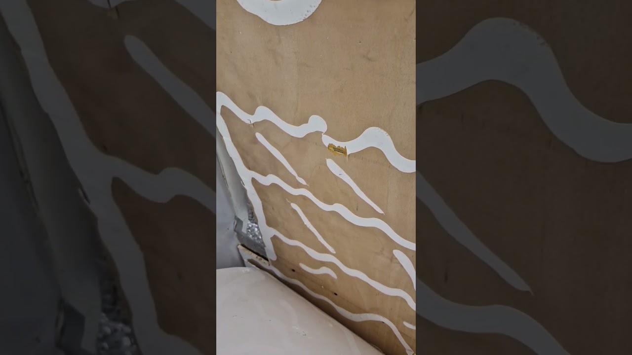 do not use saniclad as camper shower wall internal fixture .. unless this happens 😪😪