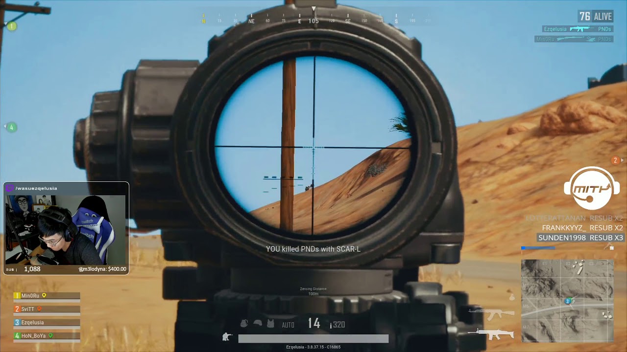 MiTH.PUBG ซ้อมทีมเดือดจัด บนหัวกุตัวนึง