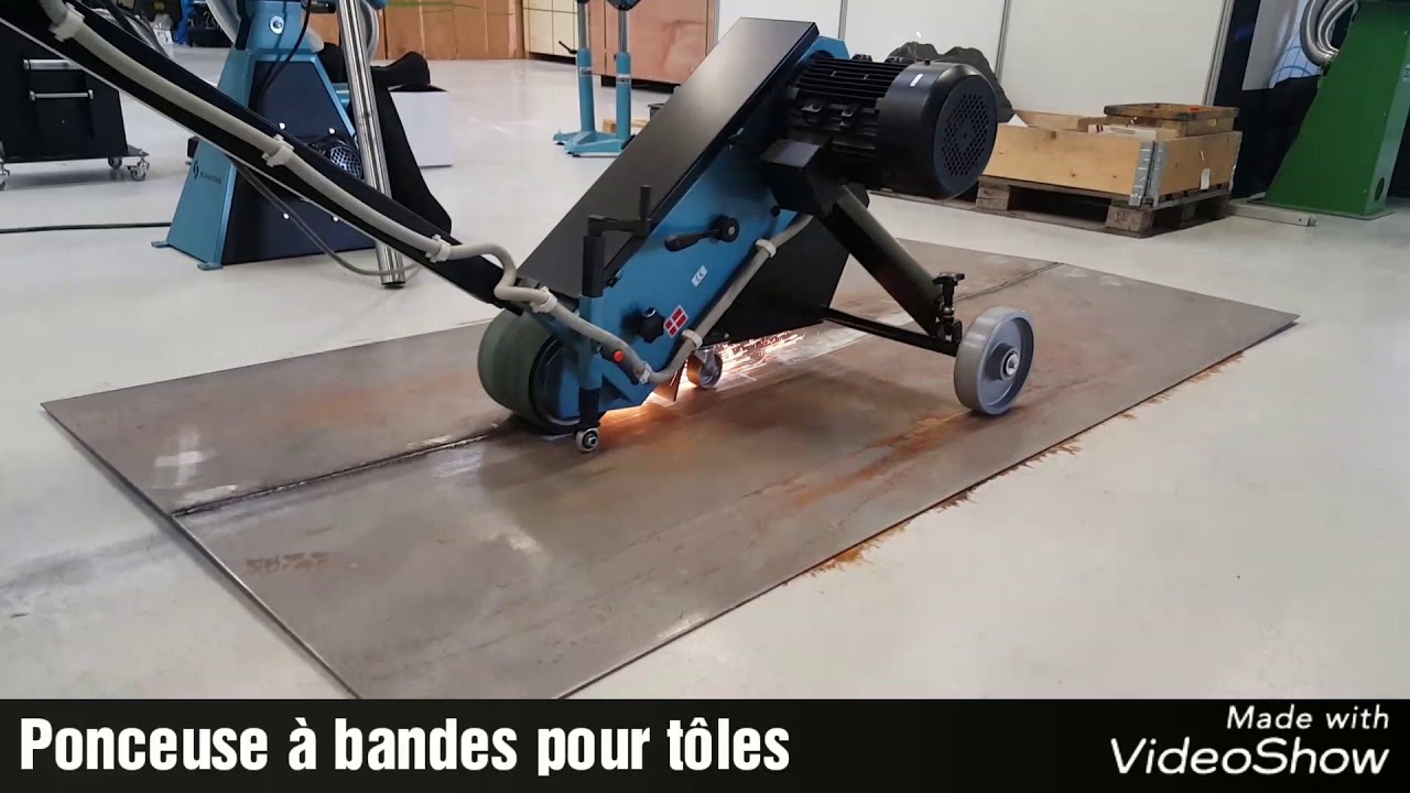 Ponceuse à bandes pour tôles