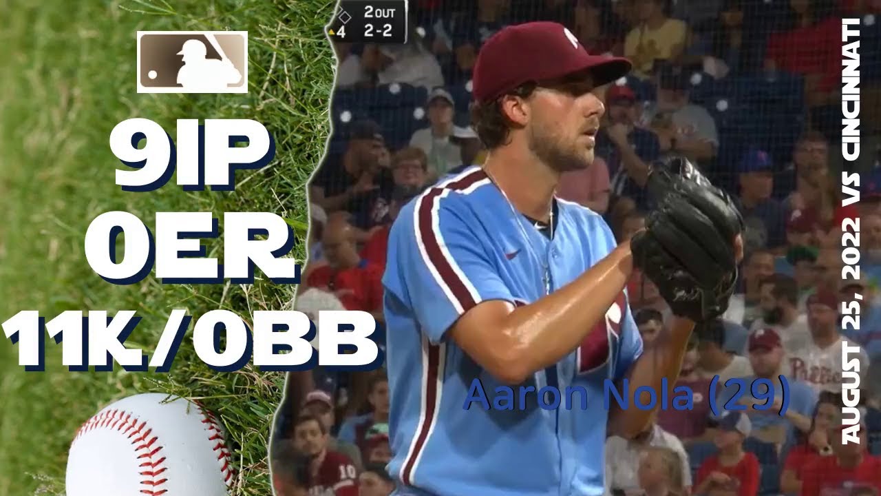 Aaron Nola CGSO with 11K | Aug 25, 2022 | MLB highlights