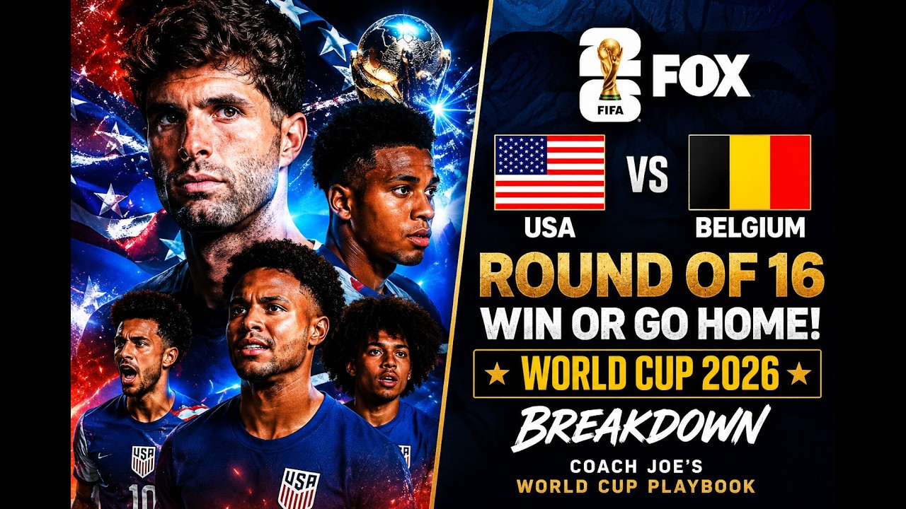🇺🇸 USA vs Belgium | World Cup 2026 Round of 16 Breakdown | Can the USMNT Shock the Red Devils?