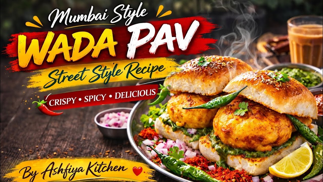 Mumbai Style Wada Pav 😍 | Ghar Pe Banaye Asli Street Taste | Ashfiya Kitchen