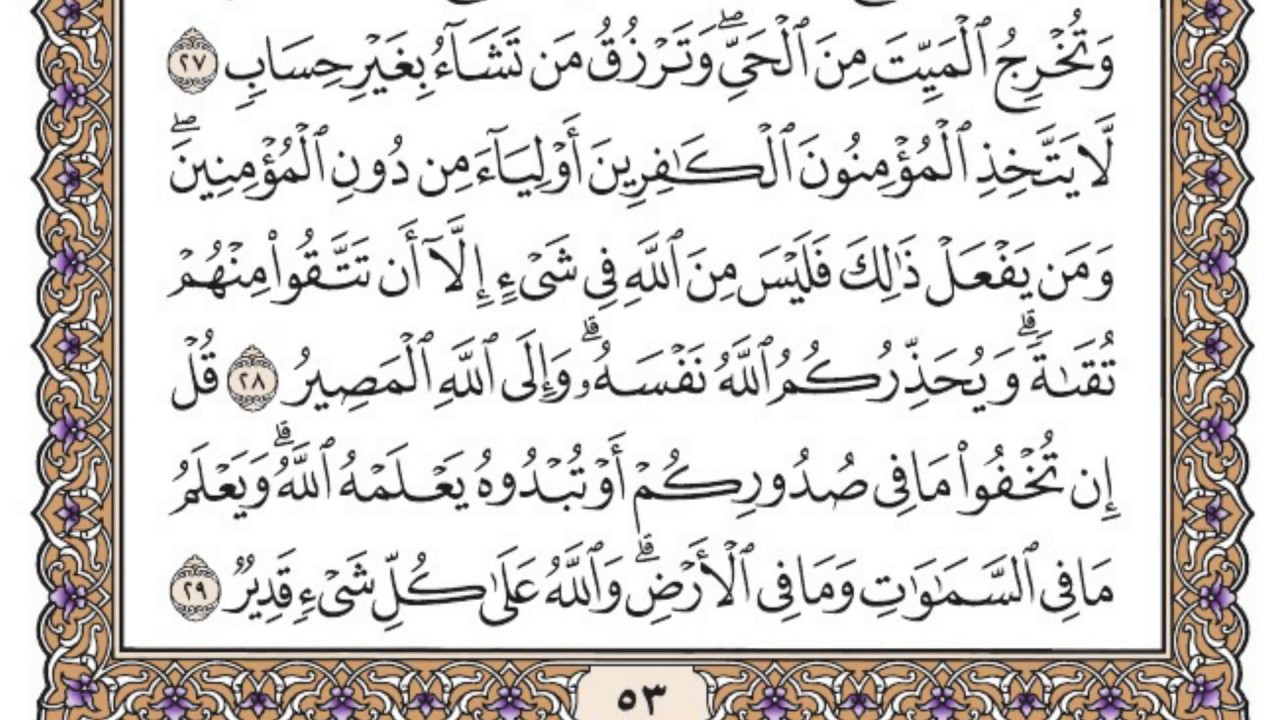 سورة آل عمران مكتوبة  / محمد أيوب