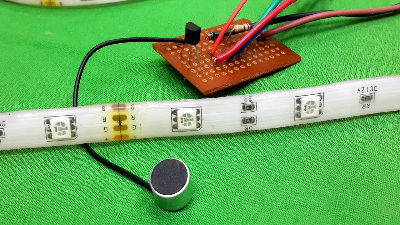 How to Make Music Reactive RGB LED Strip using BC547 Transistor