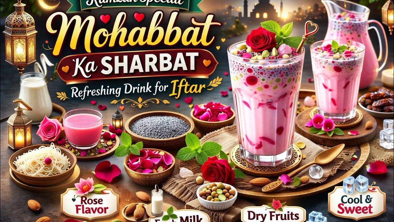 Delhi ka famous Mohabbat ka Sharbat Iftaar Special Recipe 😋#ramadan #Mohabbat ka Sharbat#viral #food