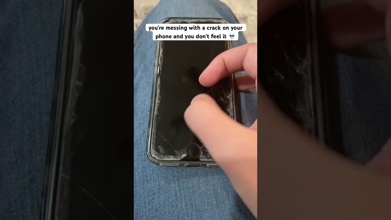 it’s not the screen protector that’s cracked 😭😭😭 