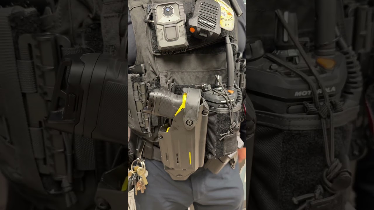Officer uniform gear check ASMR         #asmr #police #uniform #gearcheck