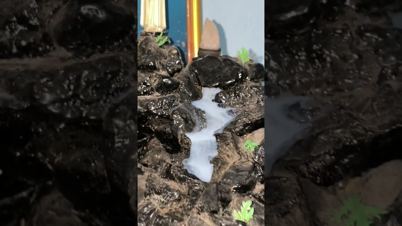 Hadicraft Miniature Grotto with Smoky Fountain #smokefountain #handicraft #grotto #miniature #flute