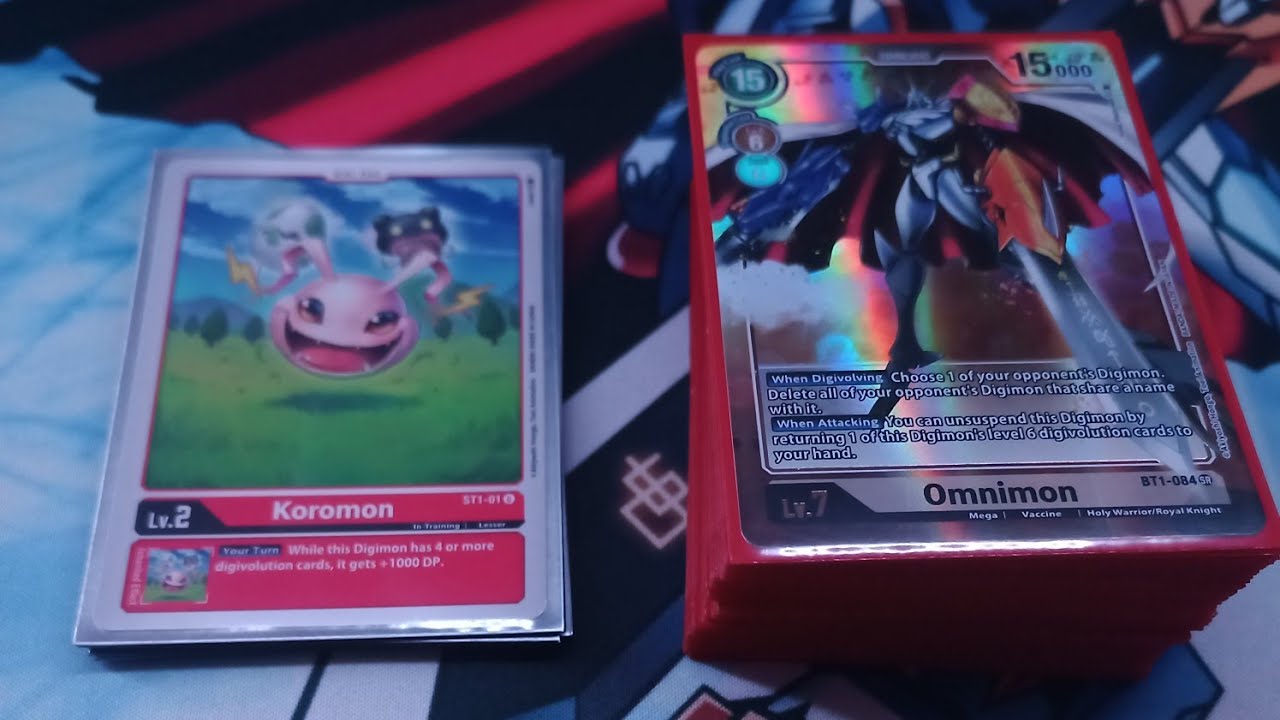 Red Omnimon Decklist 3-1 locals Second Place!!