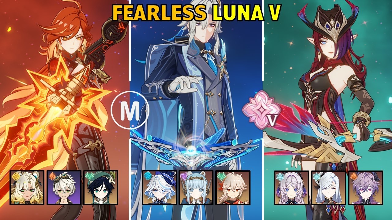 C2 Mavuika & C3 Neuvillette & C2 Chasca - Fearless Stygian Onslaught Luna V Genshin Impact