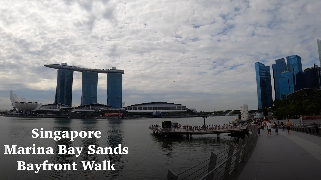 Singapore 4K Walk | Marina Bay Sands Bayfront