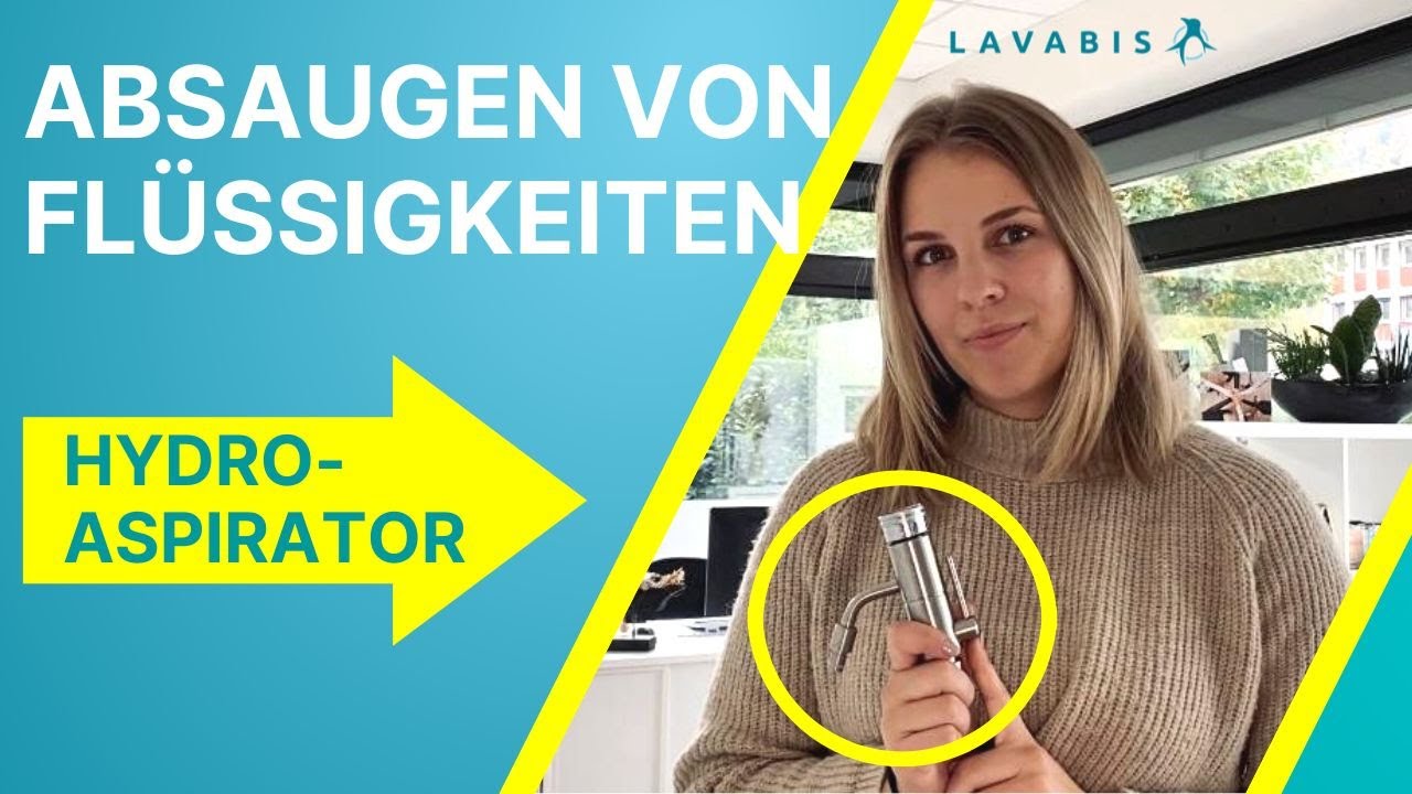 Absaugen von Flüssigkeiten mit dem Hydro Aspirator